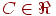 C\in\Re