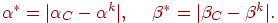 \(
\alpha ^ *   = |\alpha _C  - \alpha ^k |,\;\quad \beta ^ *   = |\beta _C  -
\beta ^k |.
\)\goodbreak